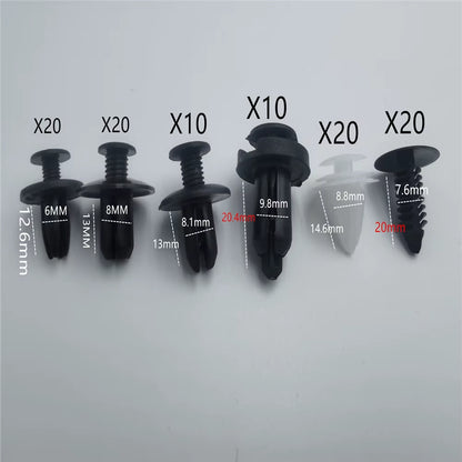 100Pc Auto Fastener Clips Rivet Mixed Car Clips for INFINITI EX FX JX QX X25 EX35 FX G25 G35 G37 ESQ QX50 QX60 QX70 QX80 Q50 Q60